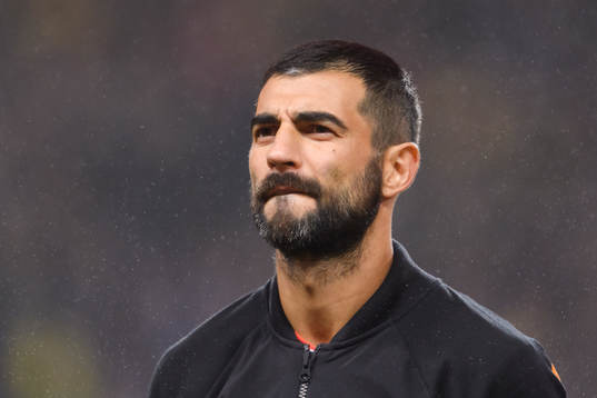 Raul Albiol of Spain at lineup