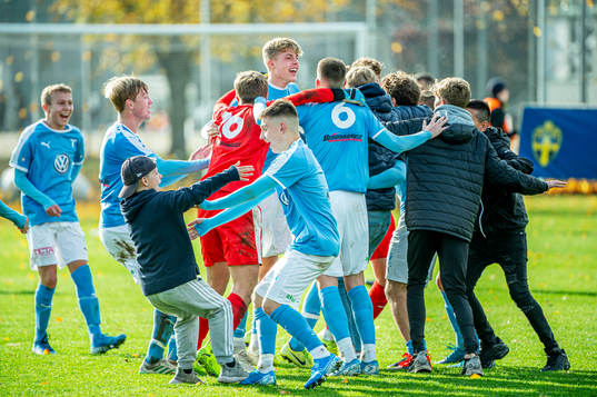 Malmös spelare jublar