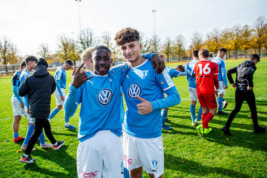 Malmös spelare jublar