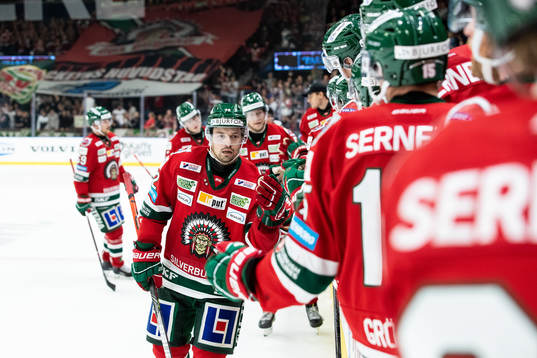 Frölundas Patrik Carlsson jublar