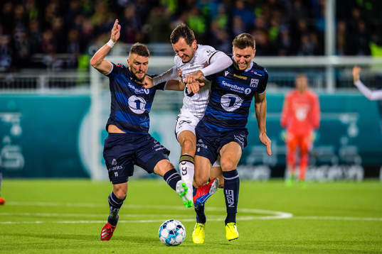Flamur Kastrati of Kristiansund, Even Hovland of Rosenborg
