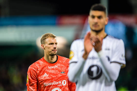 Andre Hansen of Rosenborg looks dejected