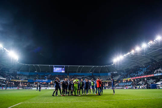 Djurgårdens spelare jublar