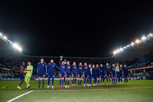 Djurgårdens spelare jublar