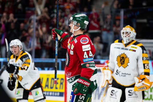 Frölundas Jacob Peterson jublar