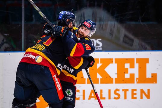 Djurgårdens Mattias Guter jublar