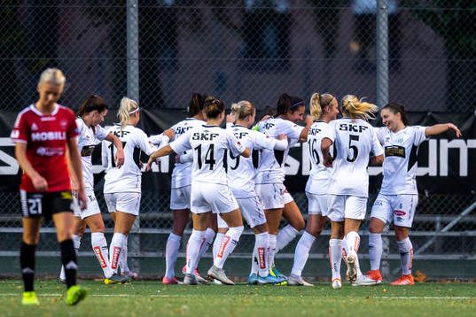 Göteborgs spelare jublar