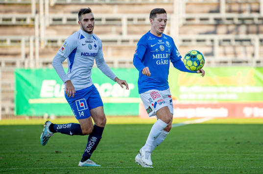 Norröpings Egzon Binaku mot Trelleborgs Henrik Johansson