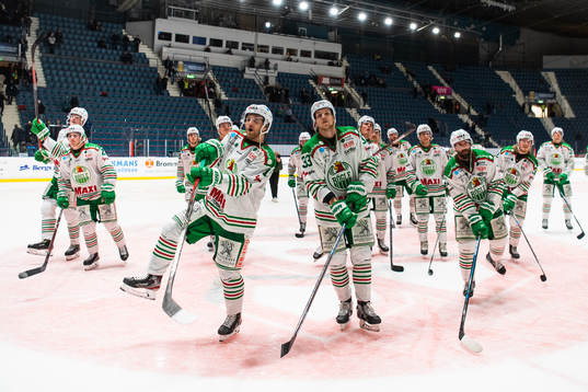 Rögles Simon Ryfors, Niklas Hansson och Taylor Matson