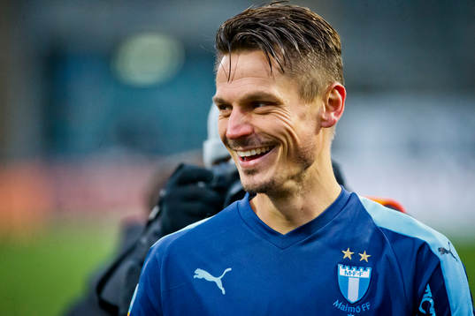 Malmö FFs Markus Rosenberg är glad