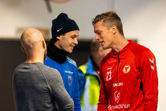Sirius tränare Henrik Rydström, Philip Haglund och