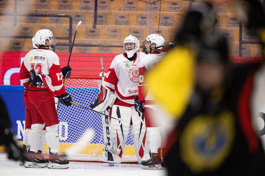 Östergötland spelarna jublar