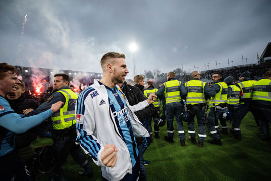 Djurgårdens Jonathan Ring jublar