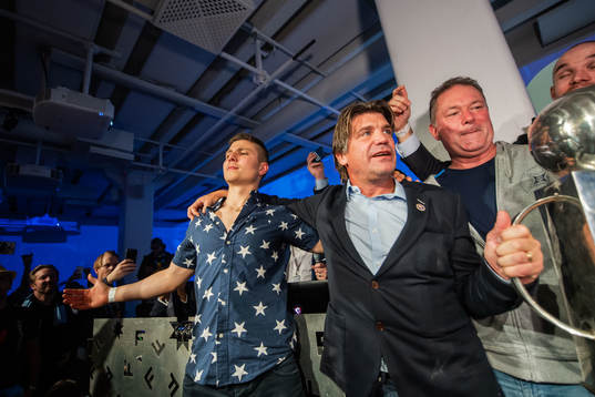 Sportchef Bosse Andersson och VD Henrik Berggren