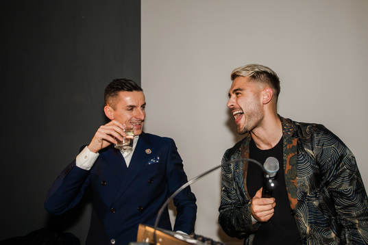 Haris Radetinac och Astrit Ajdarevic