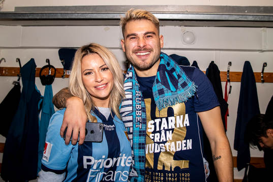Djurgårdens Astrit Ajdarevic jublar