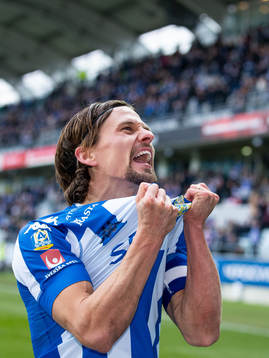 IFK Göteborgs Lasse Vibe jublar