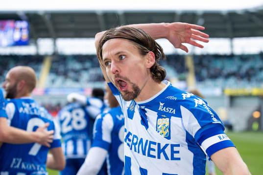 IFK Göteborgs Lasse Vibe jublar