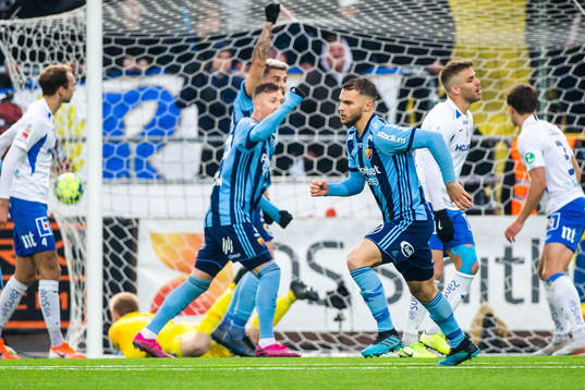 Djurgårdens Jesper Karlström jublar