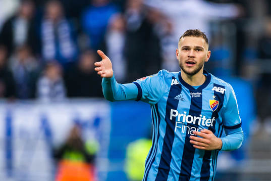 Djurgårdens Jesper Karlström jublar