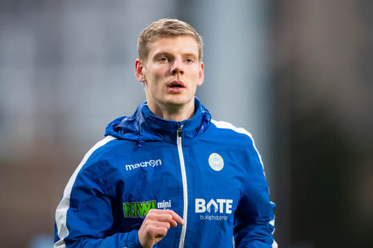 Ari Mohr Jónsson of Sandnes Ulf ahead of the OBOS-ligaen football match between Kongsvinger and Sandnes Ulf on November 2, 2019 in Kongsvinger.
