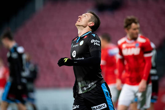 Daniel Edvardsen of Sandnes Ulf looks dejected