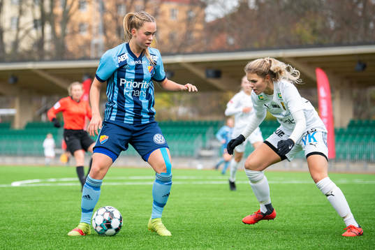 Djurgårdens Hanna Ekengren och Umeås Mimmi Sellström