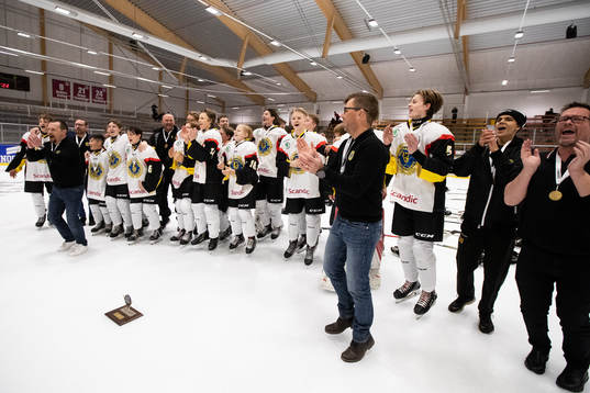 Södermanlands spelarna jublar