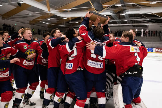 Stockholm Nords spelarna jublar