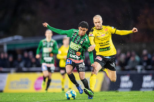 Varbergs Keanin Ayer Boya och Mjällbys Viktor Gustafson