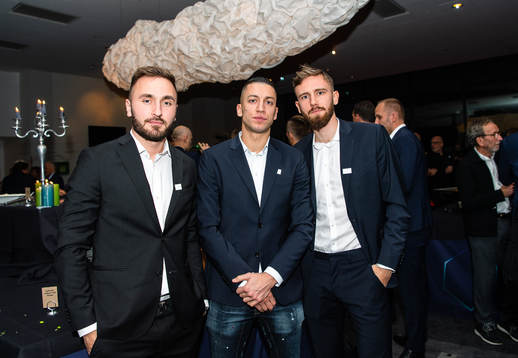 Hammarbys Muamer Tankovic, Nikola Djurdjic och Simon