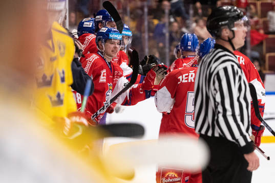 Jan Kovar of Czech Republic  cheering