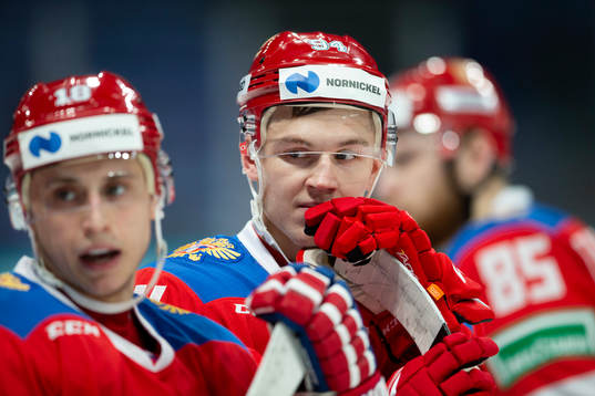 Kirill Semyonov #94, RUS, Damir Zhafyarov #18, RUS, Kamil