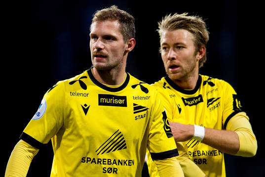 Joackim Jørgensen and Henrik Robstad of Start