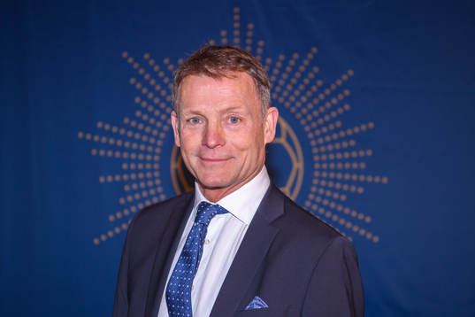 Torbjörn Nilsson anländer till Fotbollsgalan den 11 november 2019 i Stockholm.