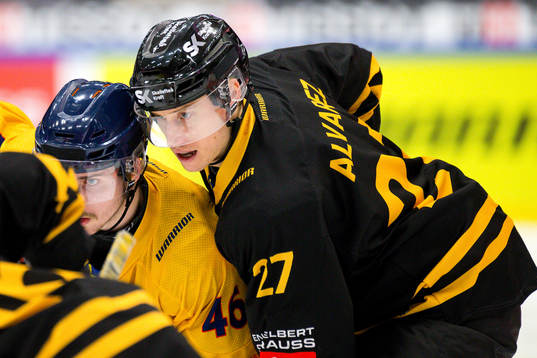 Robin Alvarez of Skellefteå and Albin Grewe  of Djurgården