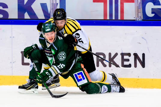 Färjestads Gustav Rydahl och Brynäs Lukas Kilström