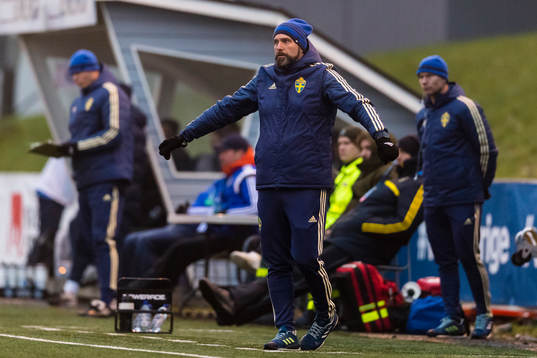 Sveriges tränare Peter Wennberg