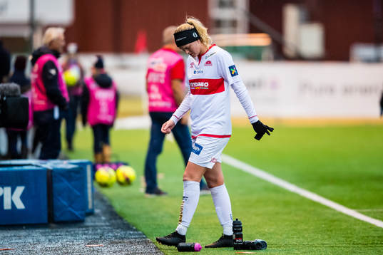 Maria Dybwad Brochmann of Sandviken looks dejected