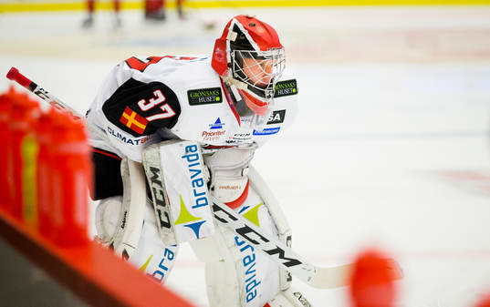 Malmö Redhawks målvakt Alfred Hallin