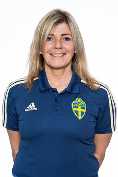 Tränare Anette Mogren i F15-landslaget poserar för porträtt den 16 november 2019 i Stockholm.