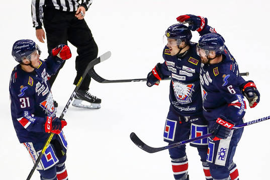 Linköpings Olle Lycksell , Andrew Gordon och Jonas Holös