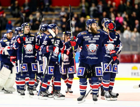 Linköpings spelare jublar