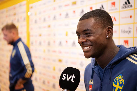 Ken Sema of the Swedish national football team