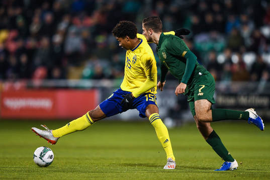 19 November 2019; Jens-Lys Michel Cajuste of Sweden in