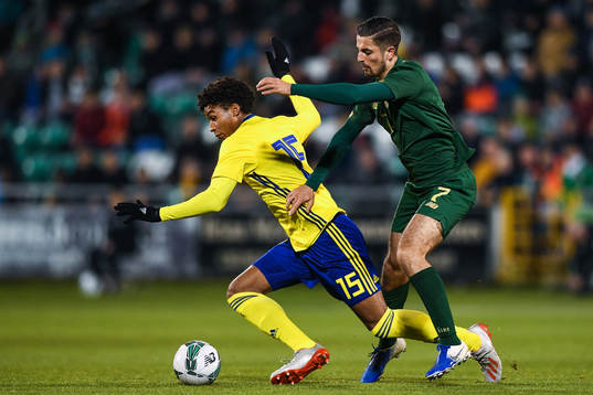 19 November 2019; Jens-Lys Michel Cajuste of Sweden in