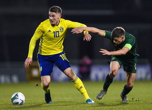 19 November 2019; Viktor Gyokeres of Sweden in action