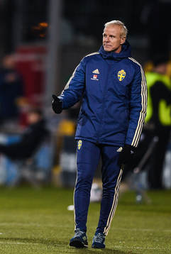 19 November 2019; Sweden manager Roland Nilsson