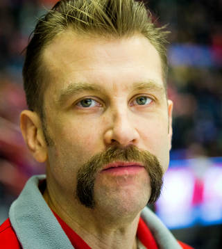 Örebros materialare Emil Kåberg med mustasch