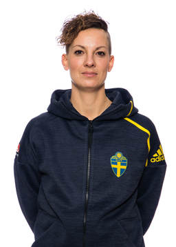 Nina Rohman Kristiansson, administratör landslag flick, poserar för ett porträtt den 22 november 2019 i Stockholm. 